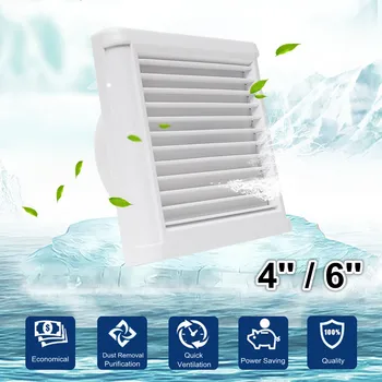 

4Inch 6 Inch Waterproof Mute Bathroom Extractor Exhaust Fan Ventilating Strong Fan for Kitchen Toilet Window Ventilation Fans