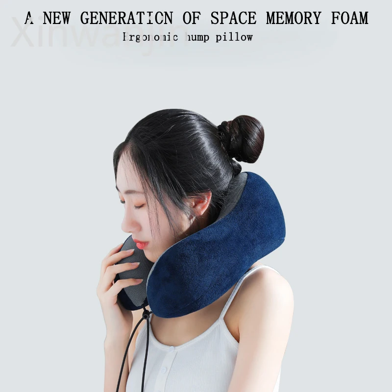 

Neck guard, slow rebound memory foam U-shaped pillow, comfortable airplane travel memory foam U-shaped pillow