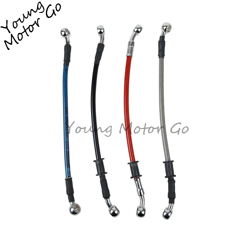 27-150cm Chromed Universal Motorcycle Dirt Bike Braided Steel Hydraulic Reinforce Brake line Clutch Oil Hose line Tube Pipe