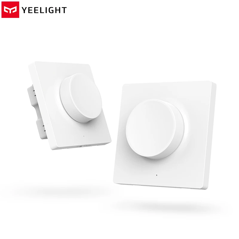 

Original Xiaomi Mijia Yeelight Smart Dimmer Switch Intelligent Adjustment Off Smart Light Still Work 5 in 1 Control Wall Switch