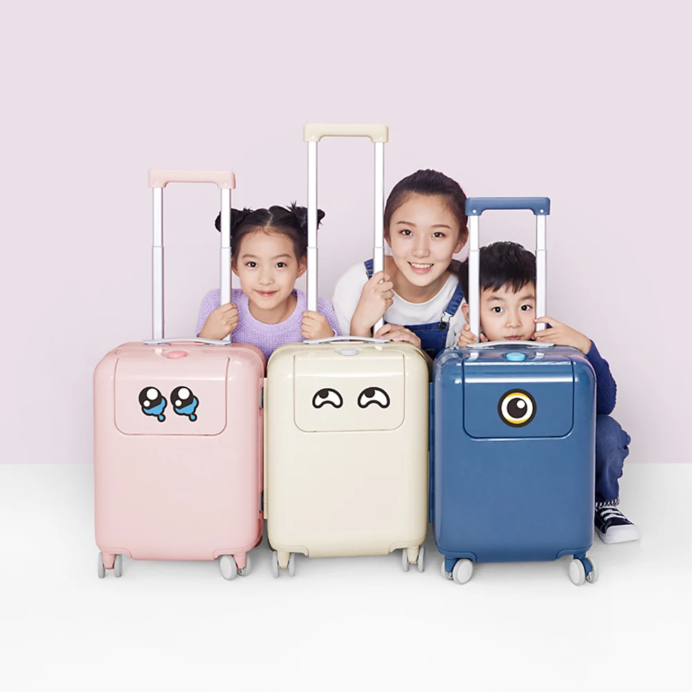 Xiaomi Mitu чемодан Детский чемодан для путешествий 17 дюймов чемодан на колесиках с подарочной мультяшной наклейкой для школы путешествия