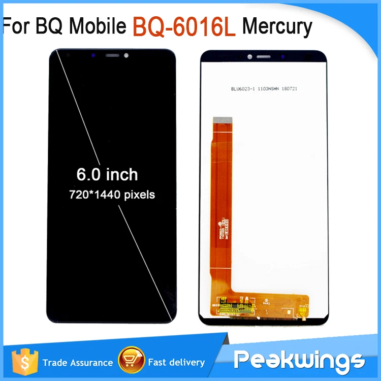 100% протестированный ЖК-дисплей для BQ Mobile BQ-6016L 6016L BQS-6016L BQS Mercury с сенсорным