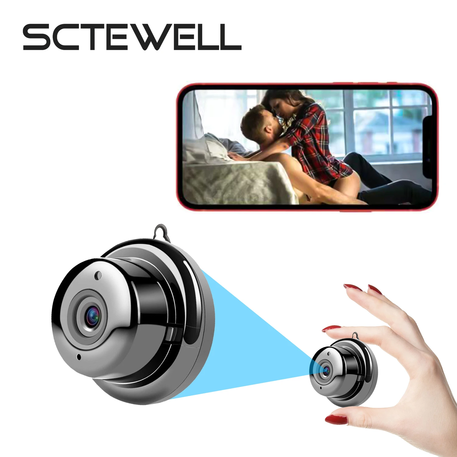 Mini Wifi Camera, Surveillance Camera Night Vision Function No Motion