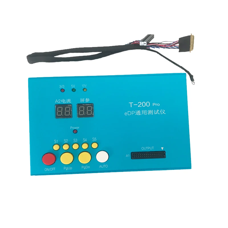 US $138.60 Universal T200 Pro EDP LCD TEST TOOL EDP LCD TESTER LCD panel tester kit tools 10 27 Inch 30 PIN EDP Screen test line cable