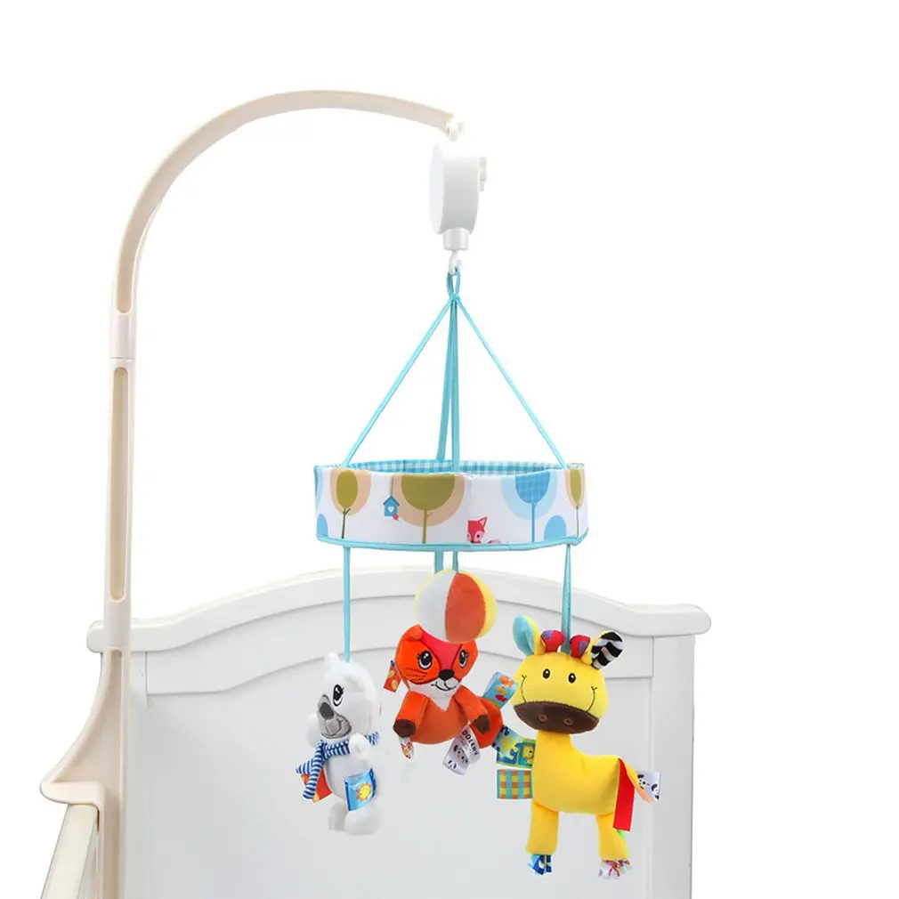  Bed Hanging Rattles Toys Hanger DIY Simple Fun Li Crib Mobile Bed Bell Toy Holder 360 Degree Rotate