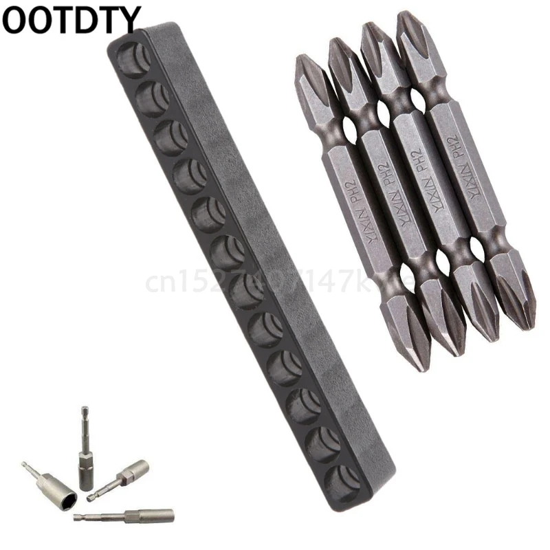 Screwdriver Hole 10/12 Holes Hex Shank Bit Holder Plastic Head Storage Case Tool OOTDTY tool chest