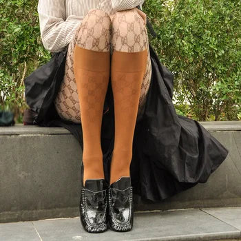 

3D Digital Printing Lolita Lolita Lace Socks Flocked Silk Stockings Processing