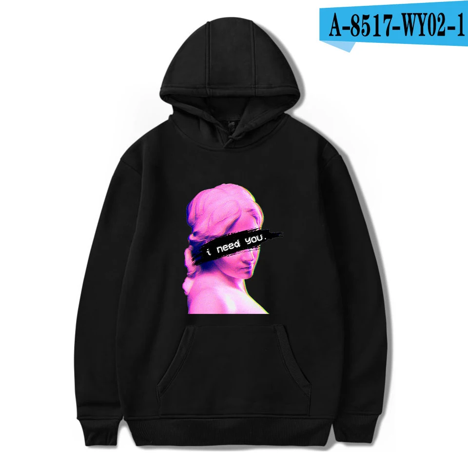 black Эстетика Vaporwave, толстовки для мужчин и женщин, осенние толстовки, Harajuku, толстовка с принтом, модные мужские толстовки, японские толстовки Vaporwave - Цвет: black