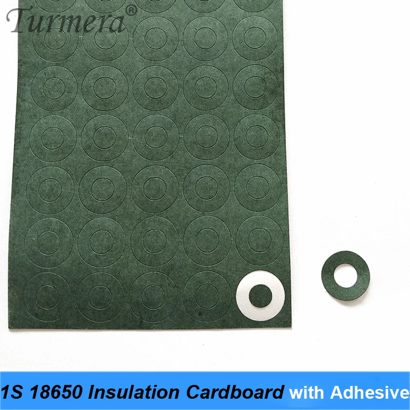 100pcs 1S 18650 Battery Insulation Gasket Barley Paper Battery Pack Cell Insulating Glue Patch Positive Electrode Insulated Pad paper sticker Turmera 01