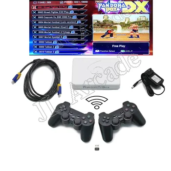 

Original Pandora Box DX wireless game controller set, Arcade PCB 3000 in 1 record high score/pause/save function 3D video game