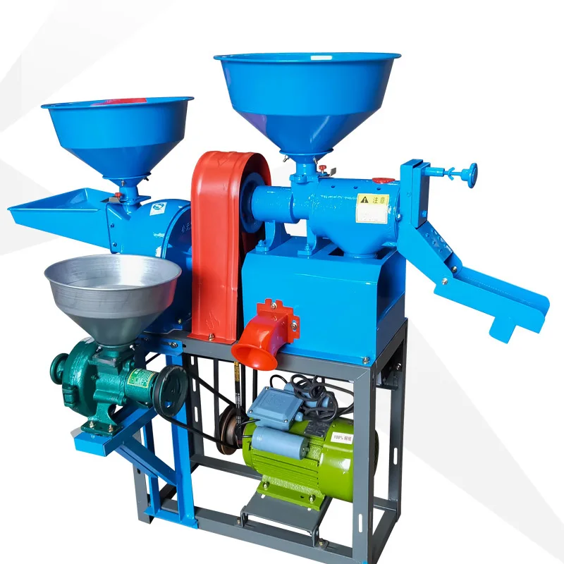 

Small household rice, corn, wheat, millet shelling and peeling machine Rice milling machine Beat rice and smash