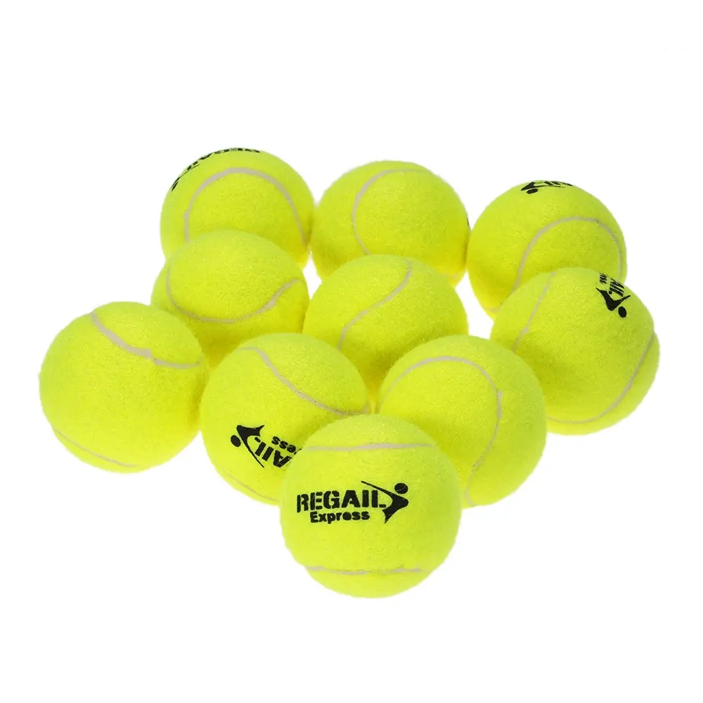 

10pcs/bag Durable Rubber Training Tennis Balls for Children Women Tennis High Resilience Training Exercise Practice Tennis Ball