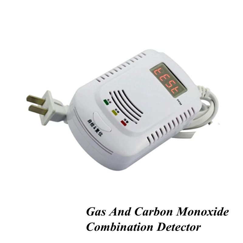 CO и газа Conbination детектор живого угарного газа утечки сенсор ЖК-дисплей Co сигнализации Сенсор безопасности дома сигнализации сенсор