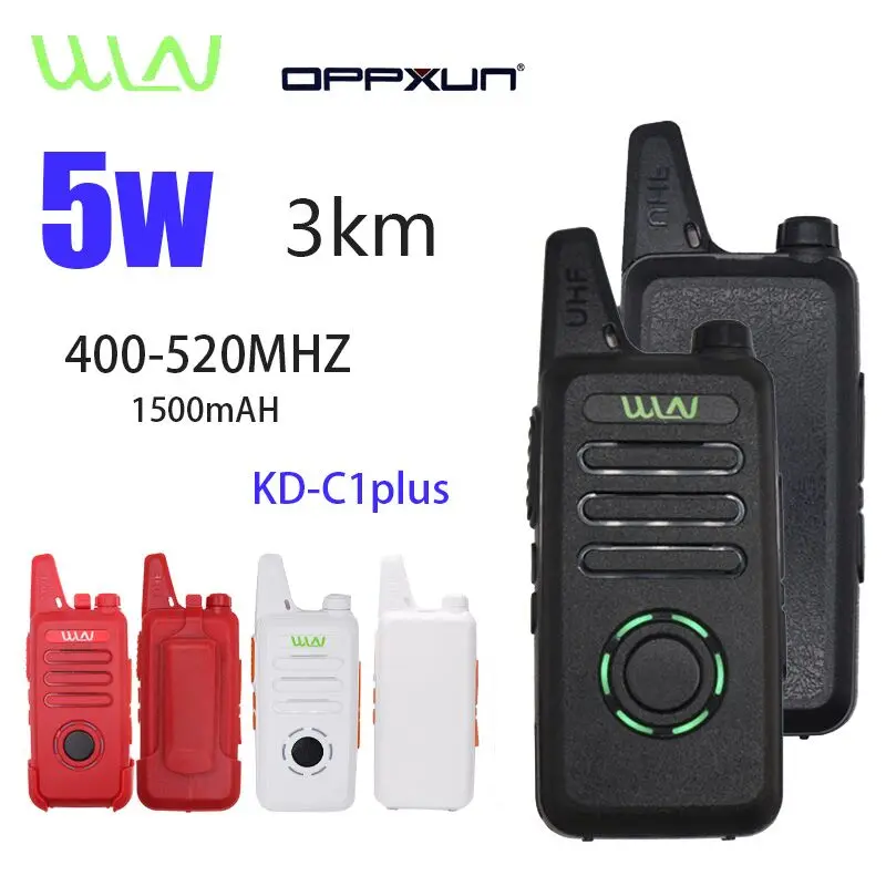WLN KD-C1 Plus Walkie Talkie 400-470 MHz with 16 Channels Two Way Ham Communicator HF Cb Radio FM Transceiver KD-C1plus | Мобильные