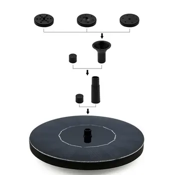 

Bird Bath Floating Pump Kit Solar Fountain Pump Floating Water Pump Free Standing Floating With Different Spay Heads