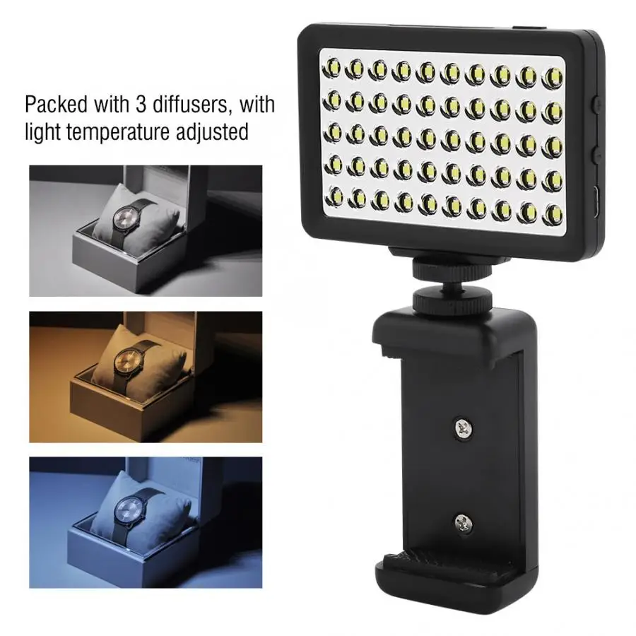 

New Commlite CM-L50II Selfie Light LED Video Light for Cellphone Pad Camera LED Video Light