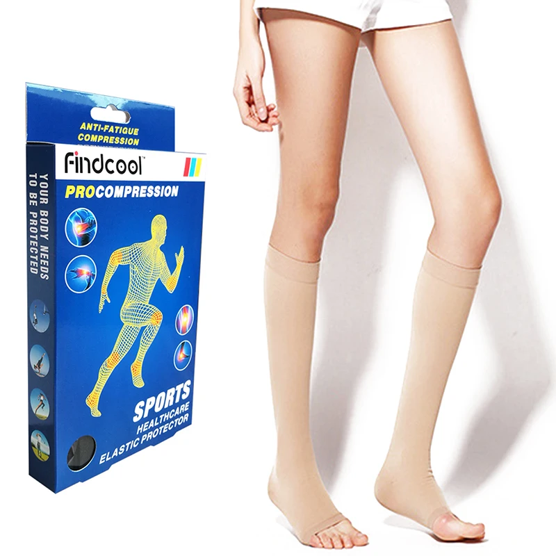 Findcool 34-46mmhggradued Компрессионные гольфы для женщин и мужчин для варикозного расширения вен