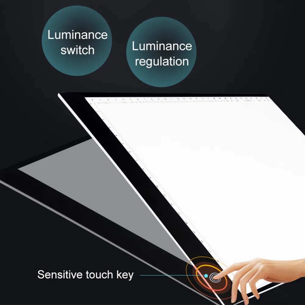 Графика Tablet A3 A4 A5 светодиодный планшет для рисования Тонкое Искусство Трафаретный Рисунок световая панель-бокс копировальный стол Pad три