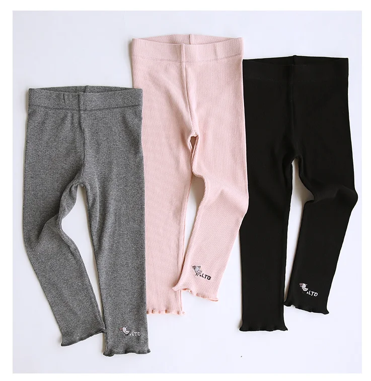 Хлопковые детские колготки высокого качества; весенние детские штаны; эластичные теплые леггинсы до щиколотки для девочек; повседневные леггинсы для малышей; YZ926