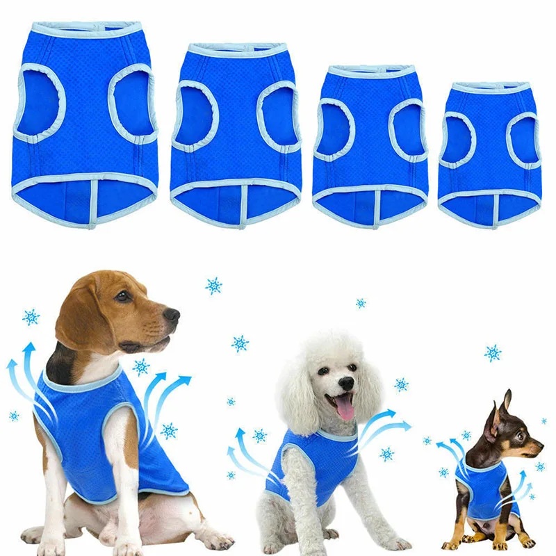 Pet Dog Summer Cooling Vest Dog Swamp Cooler Harness Evaporative Breathable Cooling Coat TB Sale