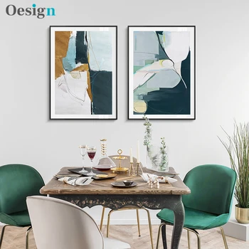 

High-End Geometric Marble Painting Poster Abstract Marble Block Wall Art Gallery Print Canvas Home Decoration Living Room