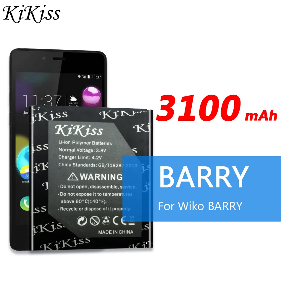 3100 мАч для Wiko BARRY мобильный телефон литий-ионный полимерный аккумулятор для Wiko BARRY