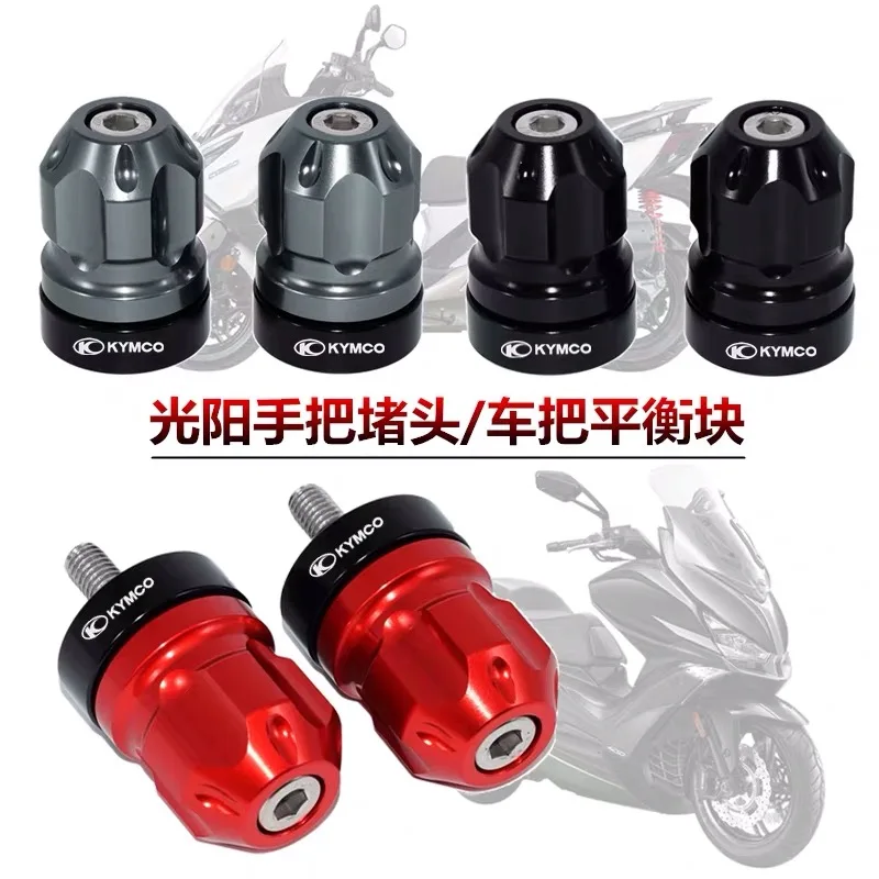 

For KYMCO Downtown 125 200 250 300i 350i k-xct Xciting 250 300 350 400 Motorcycle CNC Handlebar Grips Handle Bar Cap End Plug
