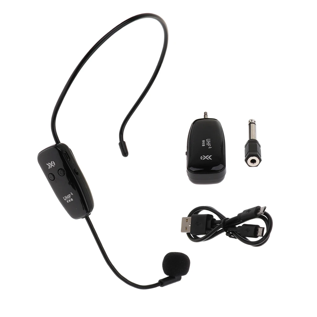 

Set Of Universal Headset Mic USB Headworn Microphone For Wireless System