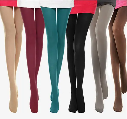 New Sexy Fashion Candy Colors Opaque Footed Sockings Pantyhose Women Sockings