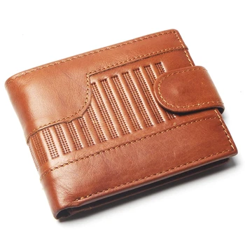 

New Coin Purse Cheap Mens Mullion Embossing Wallet Genuine Leather Coin Purse For Men Card Holder Strong Wallet