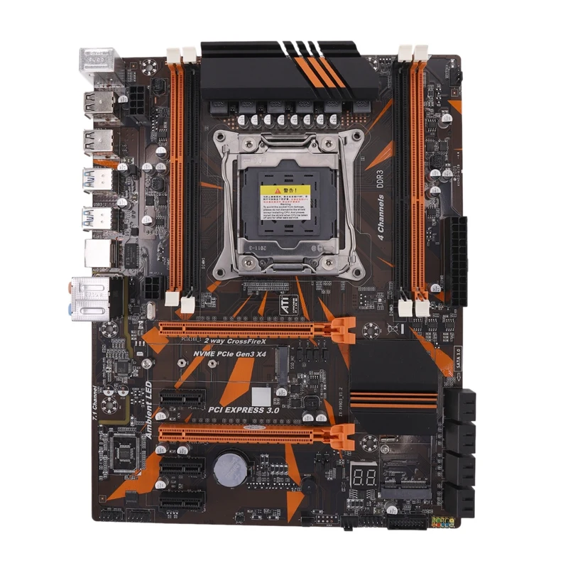 X99 LGA2011-3 ATX материнская плата 4 канала DDR3 32G RAM NVME SSD M.2 USB 3 0 SATA PCIE 16X для I7 E5 CPU |