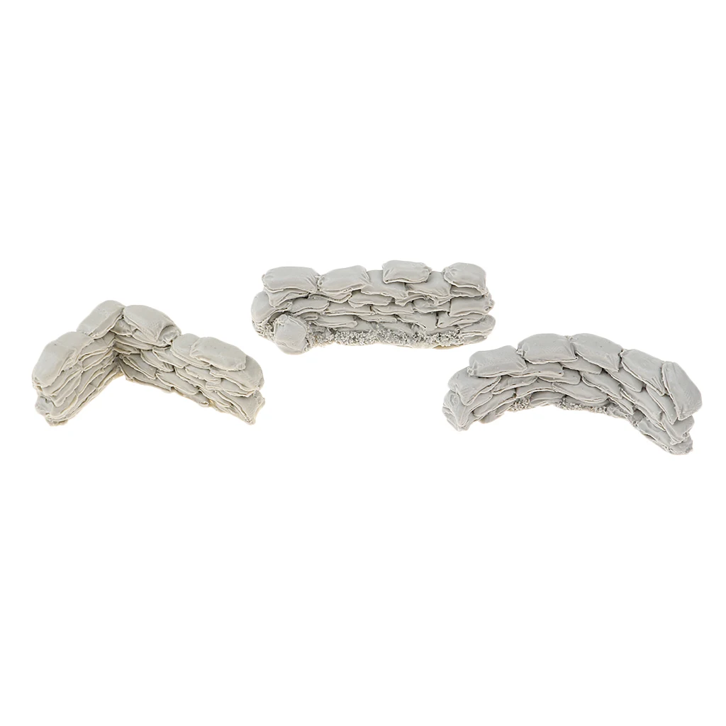 Scale Resin Bags Wall DIY Scenery Action Figure Model War Game Accessories