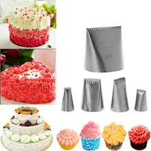 5 шт./компл. Кондитерские глазури Кондитерские насадки для украшения тортов Печенье крем размеров наконечник Нержавеющая сталь DIY Инструменты для выпечки поставки 72XF