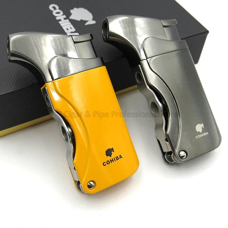 COHIBA мужской инструмент для курения металл легче чем газ бутан фонарь Jet Flame