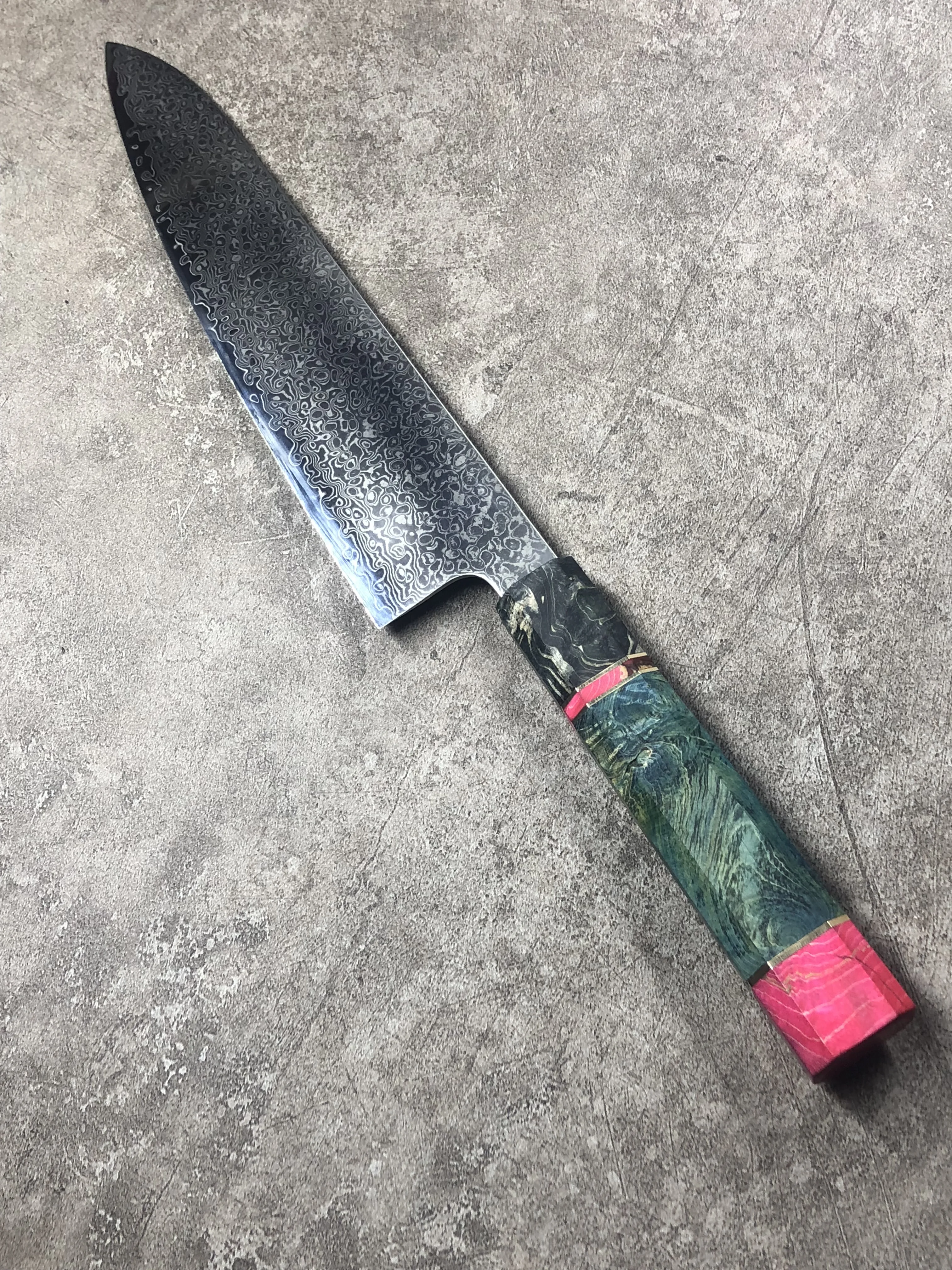 8 ''профессиональный нож шеф-повара Gyuto японский дамасский кухонный нож из нержавеющей стали очень острые кухонные ножи с деревянной ручкой