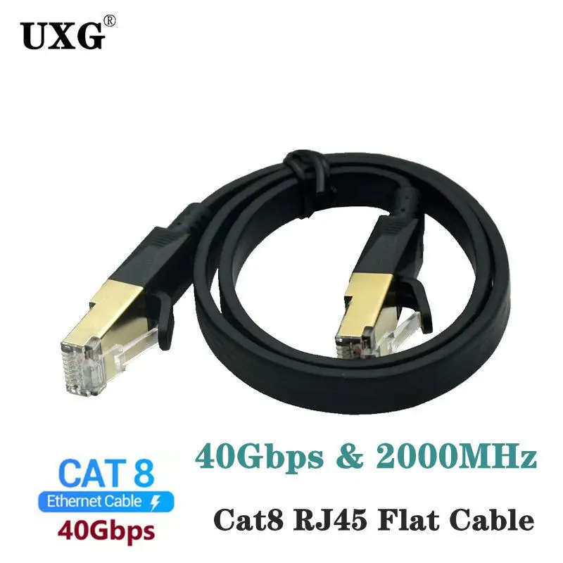 라우터 모뎀 인터넷 RJ 45 이더넷 플랫 케이블, Cat8 이더넷 케이블, 네트..
