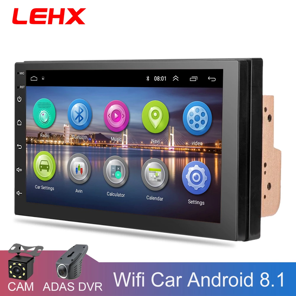 LEHX " автомобильный Android 8,1 автомобильный Радио Автомобильный gps навигатор мультимедийный видео плеер dvd для Volkswagen Nissan hyundai Kia toyata CR-V