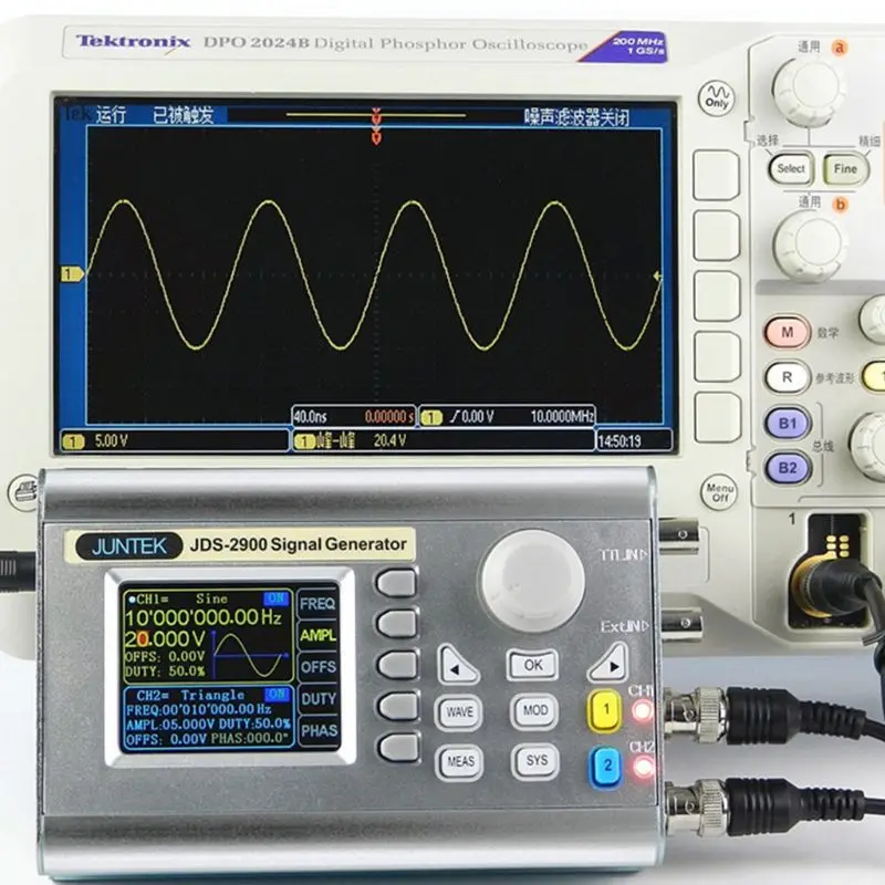 

2-Channel DDS Signal Generator Counter Frequency 15 MHz Signal Source JDS2900 EU 831F