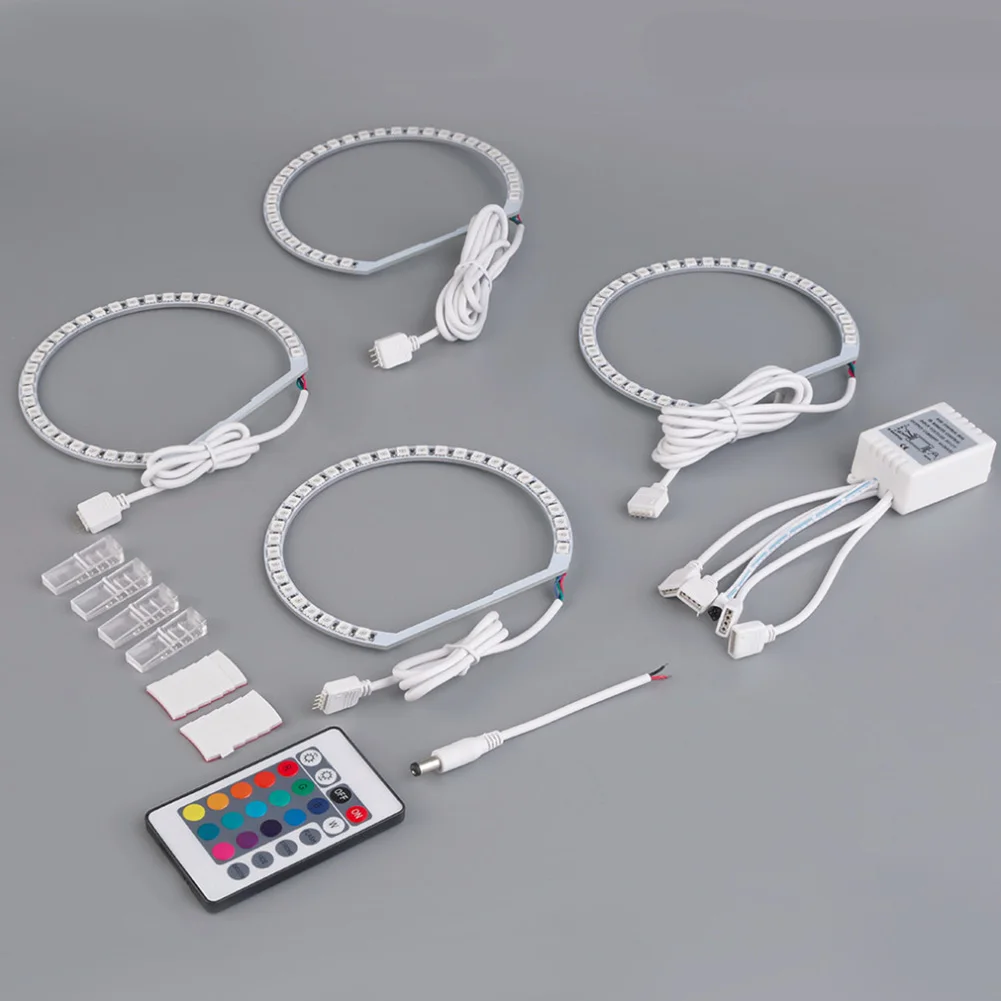 

For E46 Special Modification RGB Colorful Band Burst Flash Multi-Functional Angel Circle