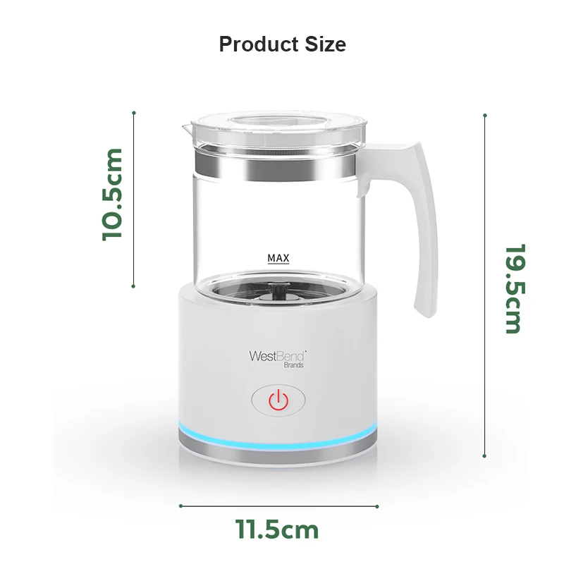 220V Milk Frother Electric Household Blender Automatic Foamer Pull Flower Milk Heater Hot And Cold Coffee Milk Foaming Machine