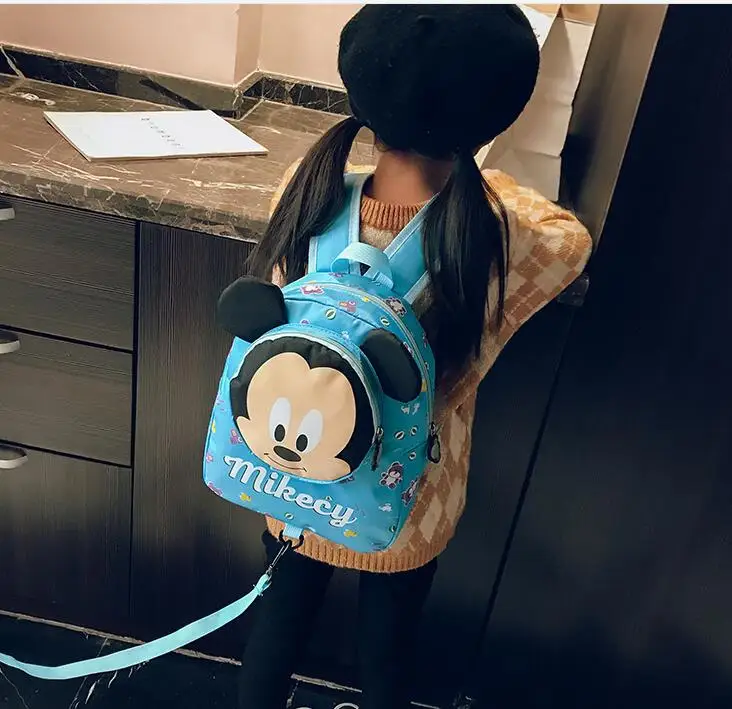 Детские школьные сумки с рисунком Микки Мауса для девочек и мальчиков; Детский рюкзак; детская сумка для книг; школьные сумки с