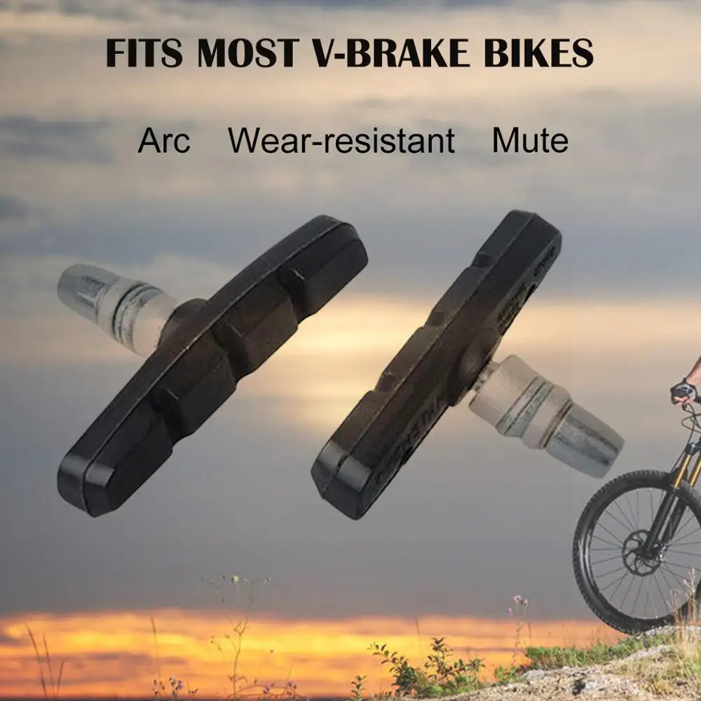 4 шт. велосипедные v образные Тормозные колодки MTB тормоза туфли бубберные блоки