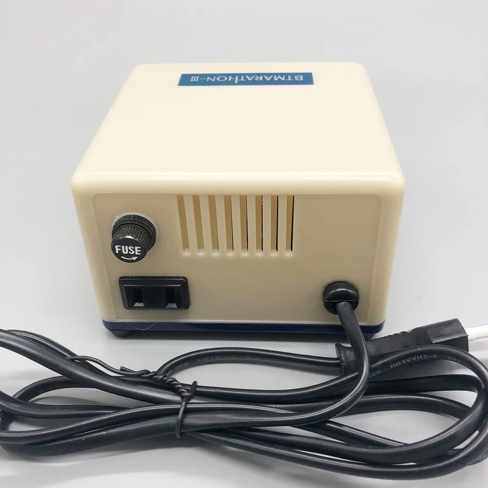 Мощный усовершенствованный микромотор BTMARATHON 3 SDE-H37L1, 35000 об/мин, шлифовальный инструмент с ручкой, электрическая дрель для ногтей, оборудование для маникюра и дизайна ногтей