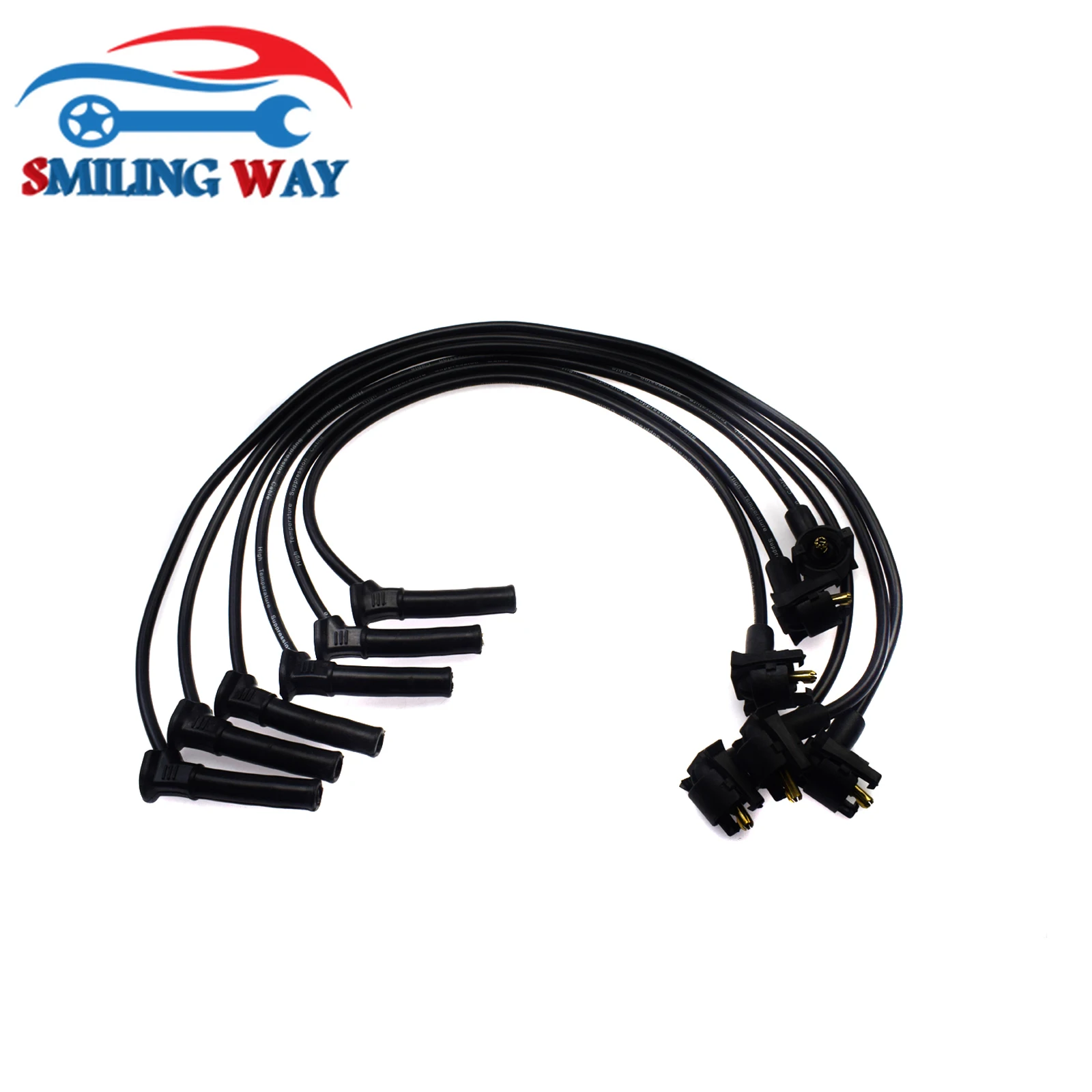 Spark Plug Wires Cable Wire Set For Ford Mercury Explorer Mountaineer 4.0L V6 2001 2002 2003 2004 2005 2006 2007 2008 2009 2010