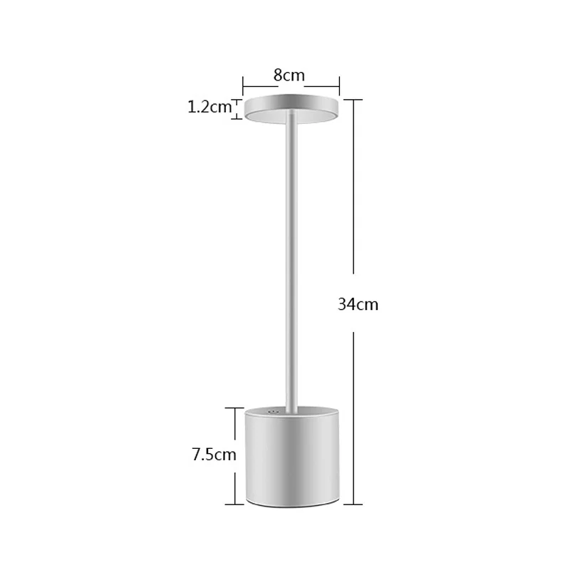 Interruptor de Toque Modos de Luz Lâmpada de Mesa Proteção para os Olhos Led de Leitura da Tabela Mais Novo Dimmer Ajustável 3000k Mesa Usb Recarregável Lâmpada 2 23 de Luz Dimmer Lâmpada de Mesa Ajustável