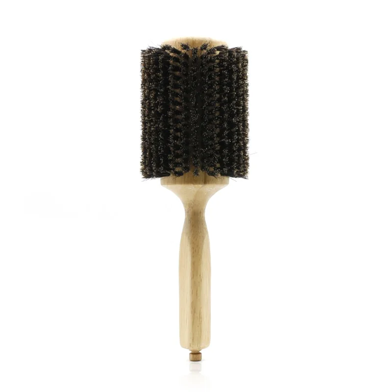 6 размеров деревянная щетка для волос кабана щетина круглая щетка для волос со съемным хвостом круглая бочка щетка для завивки волос - Цвет: 30mm