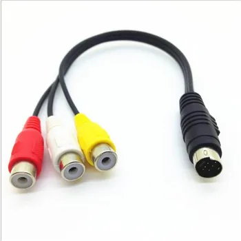 

100pcs/ S-Video 7-Pin to 3-RCA RGB Component Cable AdapterDVD.DVD, TV/HDTV, VCR's, CD players (DVD, TV/HDTV)