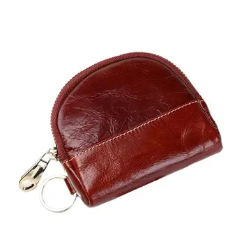 

Women Fashion Coin Purse Leather Change Wallet Pouch with Keyring Zipper Pocket