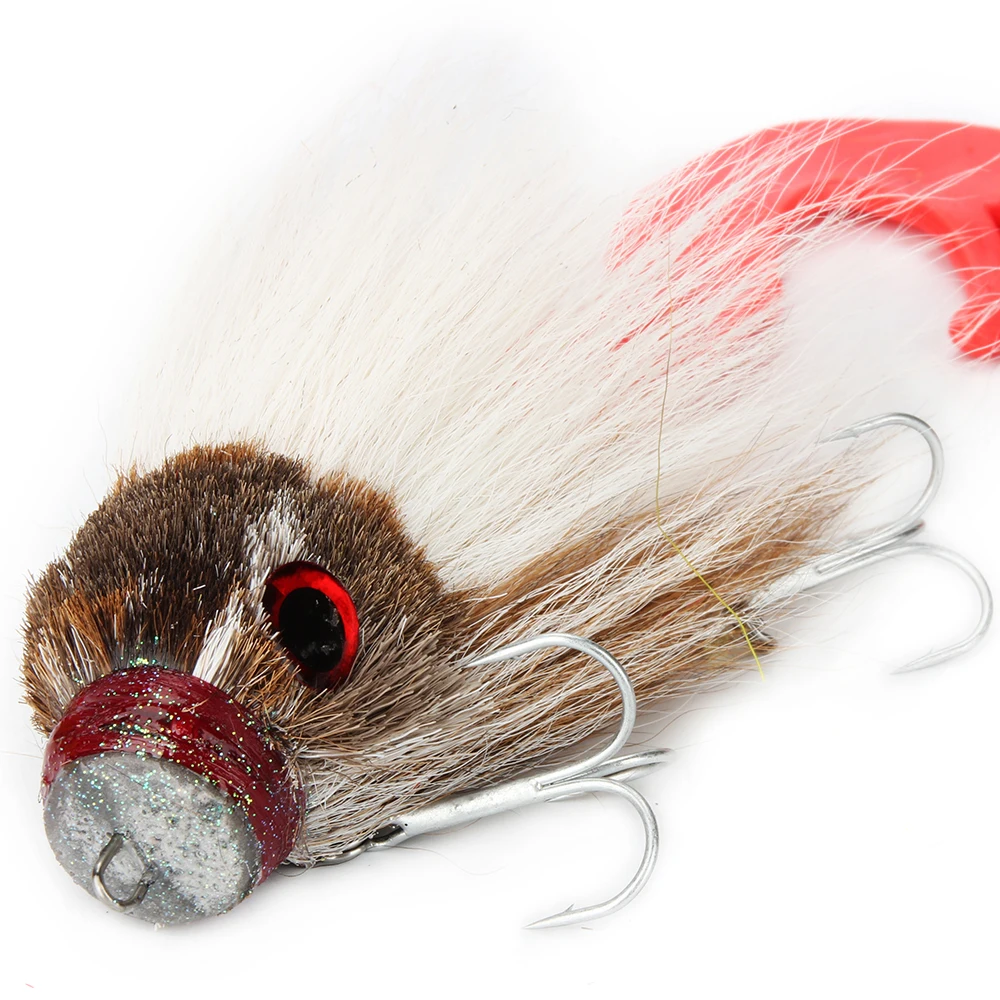 New Pike Fly Fishing 35g/17cm Deer Hair Material Big Mouse Dry