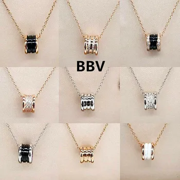 

Bulgaria women's necklace 100% colorless, Sterling Silver S925, original fashion jewelry, classic gifts for men and women